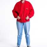 Vintage Hugo Boss Jacke in Bomberjackenstil mit Bestickung vorne und Seitentaschen sowie Innentaschen., HUGO BOSS XL