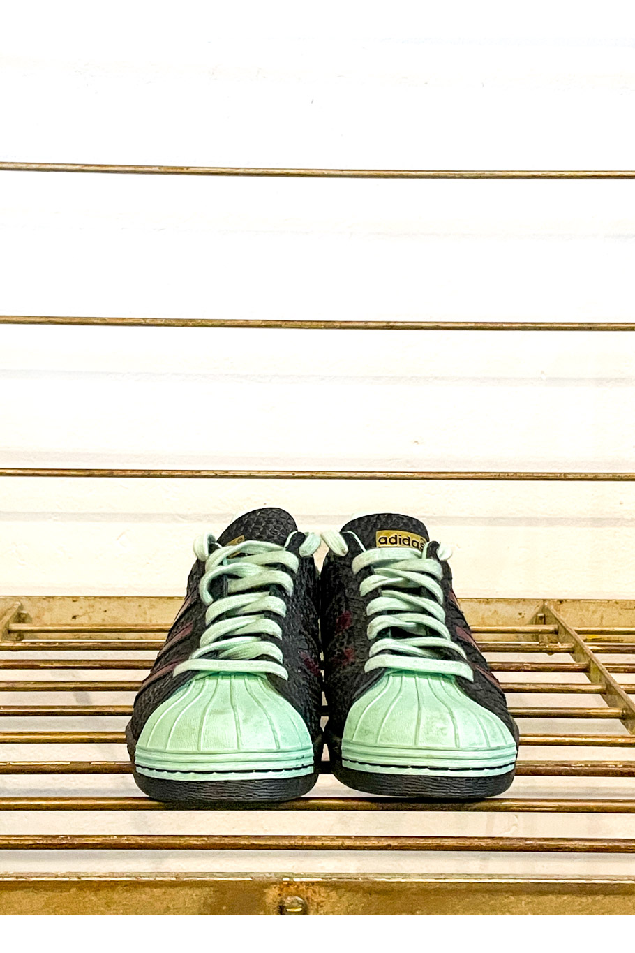 Adidas Superstar in Mint/Schwarz 36 – Bild 2