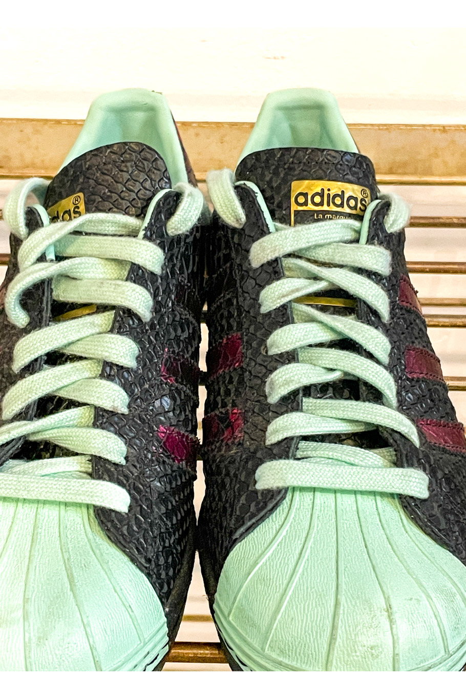Adidas Superstar in Mint/Schwarz 36 – Bild 3