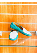Damen Slipper Blau/Weiß 35 – Bild 4
