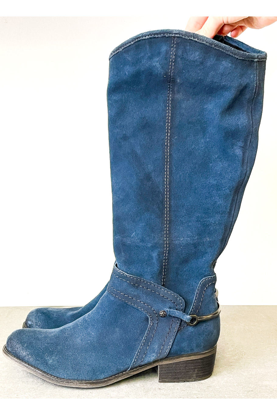 Hoher Wildlederstiefel 41 – Bild 1