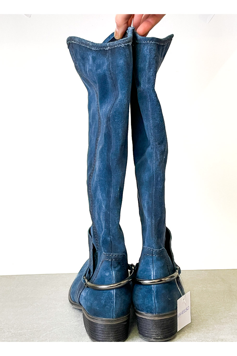 Hoher Wildlederstiefel 41 – Bild 2