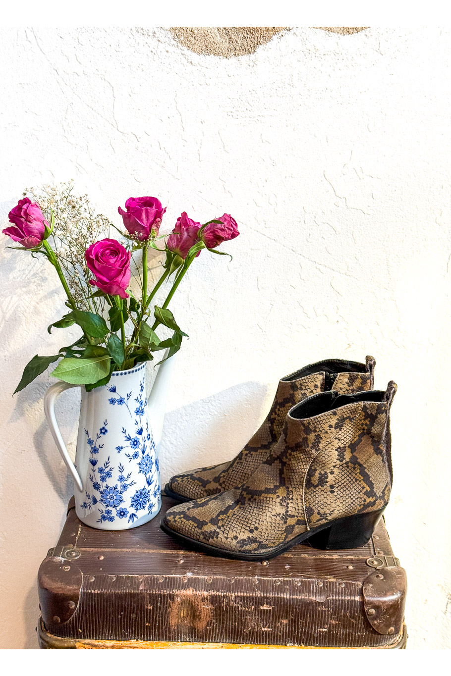 Stiefelette mit Schlangenleder 40 – Bild 3